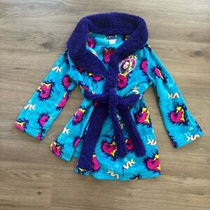 Disney Kids Robe with Purple and Blue Design